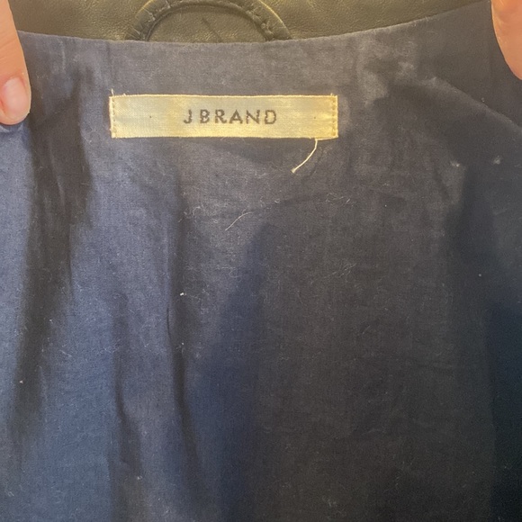 J Brand Black Leather Jacket/ Blazer - Picture 3 of 10